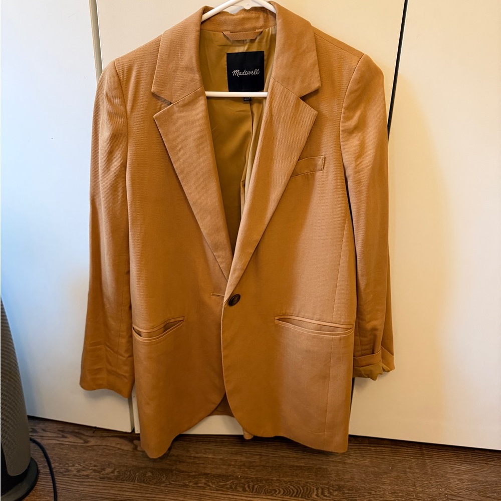 Madewell oversized Larsen Blazer—toffee